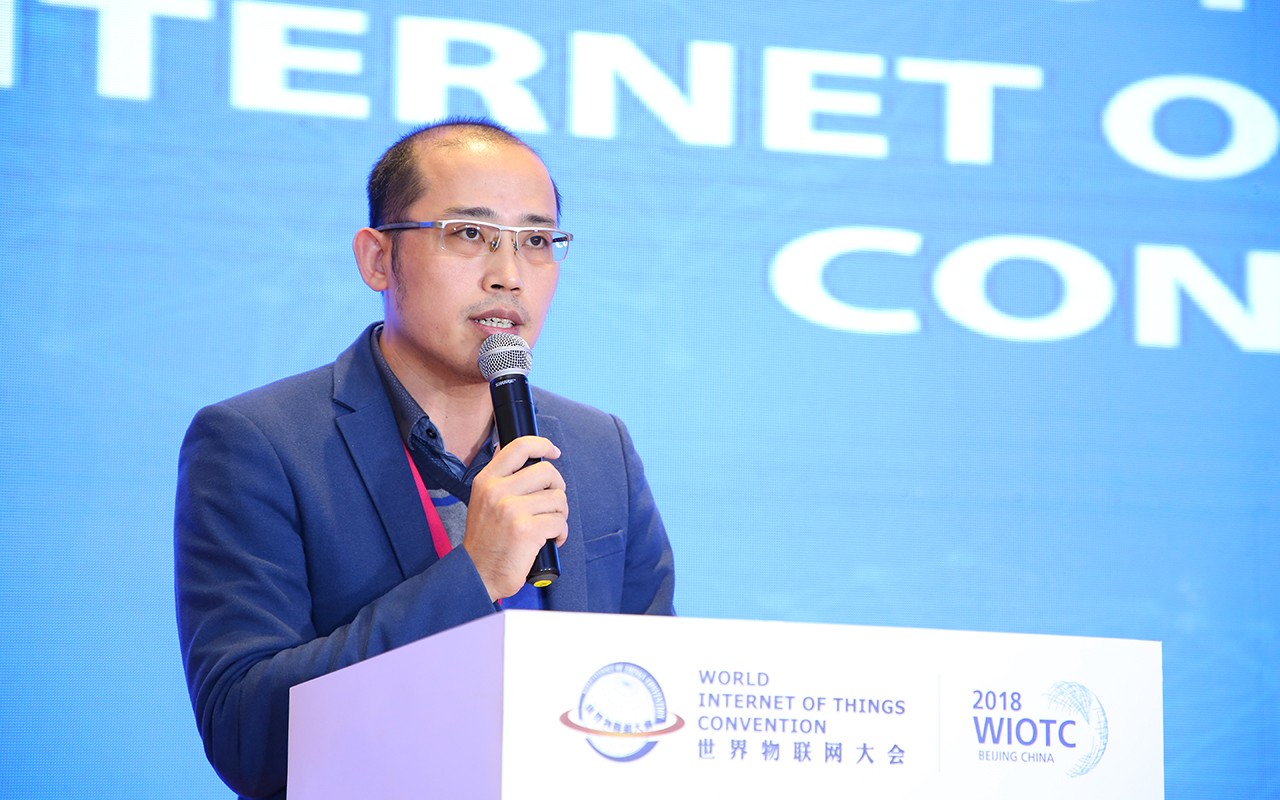 廈門(mén)市(shì)物(wù)聯網行(xíng)業(yè)協會(huì)執行(xíng)秘書(shū)長(cháng)朱光(guāng)輝在物(wù)聯中國(guó)北(běi)京賽區(qū)啓動儀式上(shàng)講話(huà)